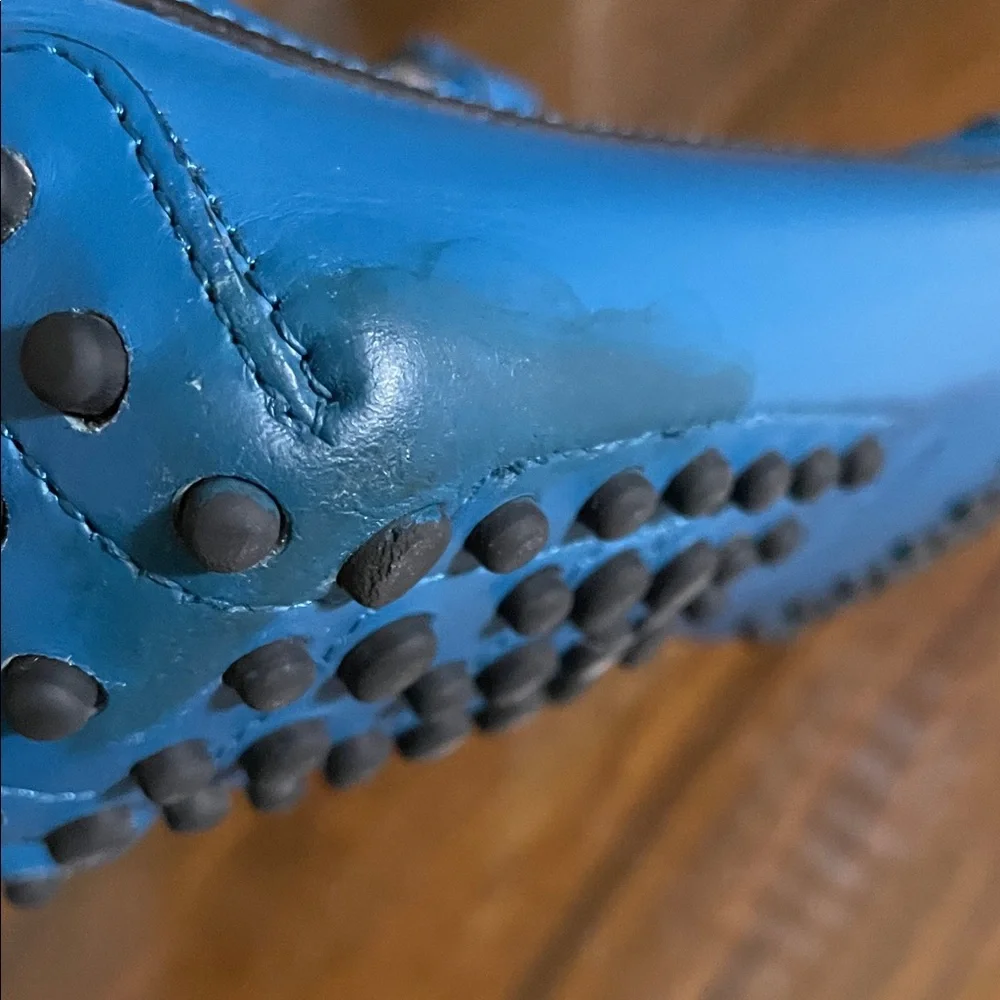 NEW SALE PRICE! on TOD'S Kate Gommino Blue Chain Link Buckle on Vamp 39 or US 9 - Picture 7 of 10